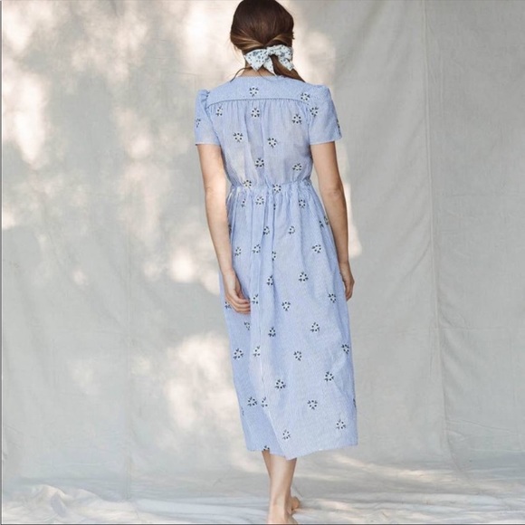 🚨 S O L D 🚨 NWT Christy Dawn Stripe Blossom Embroidered floral dress - Picture 14 of 16